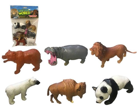 Zwierzęta Zoo 6 Sztuk Zabawka Dla Dzieci Trifox