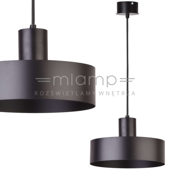 Zwieszana LAMPA metalowa RIF 30896 Sigma okrągła OPRAWA zwis czarny Sigma