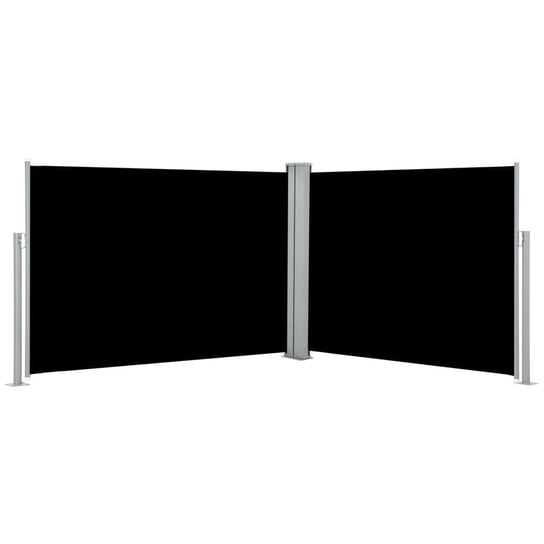 Zwijana markiza boczna VidaXL, czarna, 120x1000 cm vidaXL
