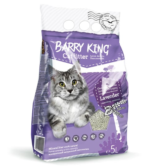 Żwirek dla kota BARRY KING BK-14502 bentonit lawendowy 5 l Barry King