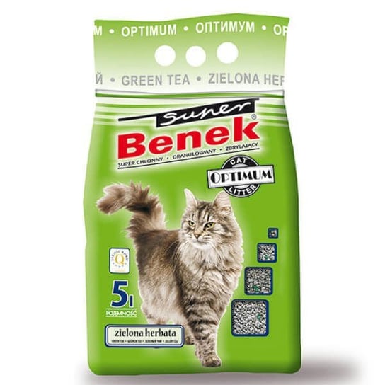 Żwirek dla kota CERTECH Super Benek, zielona herbata, 5 l Certech