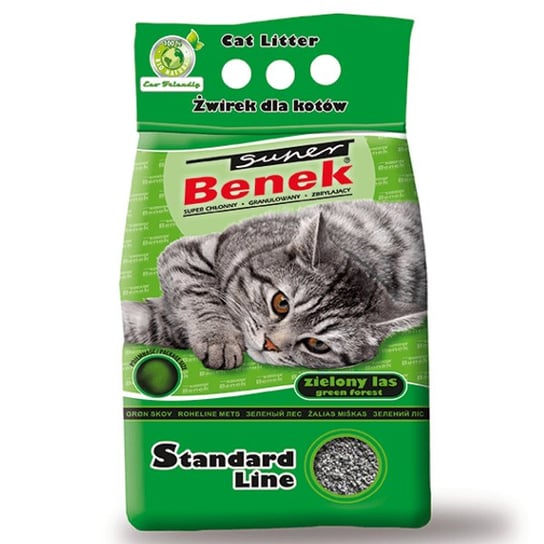 Żwirek dla kota CERTECH Super Benek, zielony las, 5 l Benek