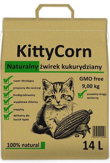 Żwirek kukurydziany KittyCorn 14 l KittyCorn