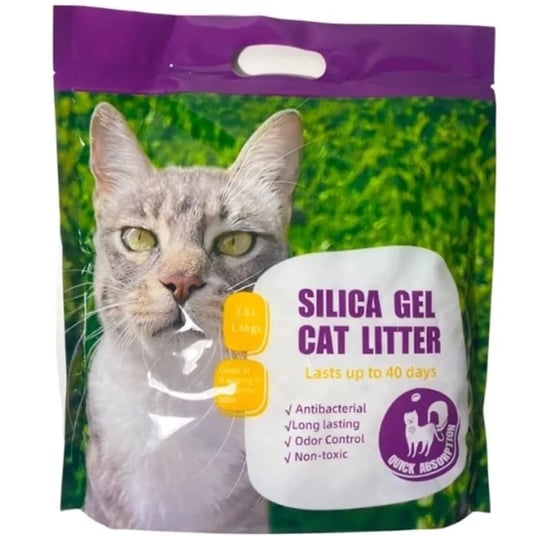 Żwirek silikonowy dla kota kotów naturalny 3,8l brak danych