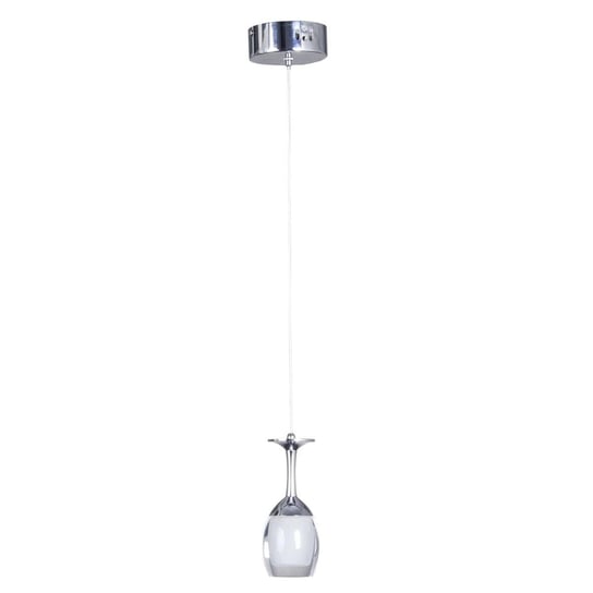 Zwis sufitowy MILAGRO, Coppa, srebrno-biały, LED, 1x5W Milagro