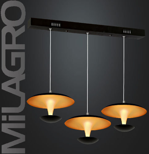 Zwis sufitowy MILAGRO, Costa, czarno-złoty, LED, 1x36W Milagro