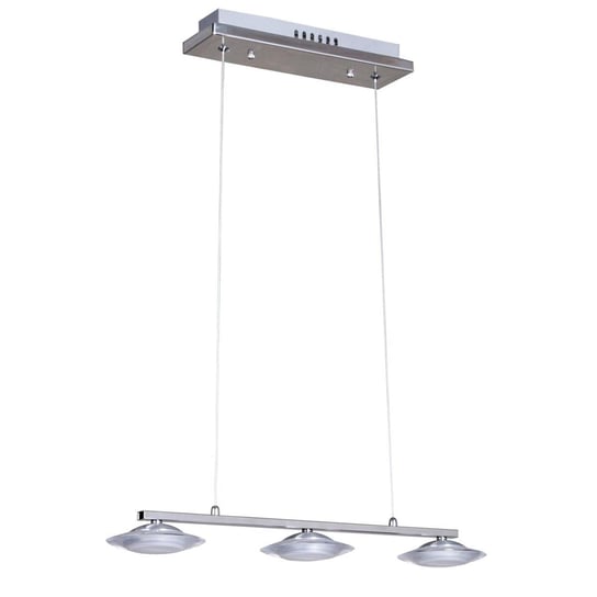 Zwis sufitowy MILAGRO, Ellipse, srebrny, LED, 3x5W, 100x50 cm Milagro