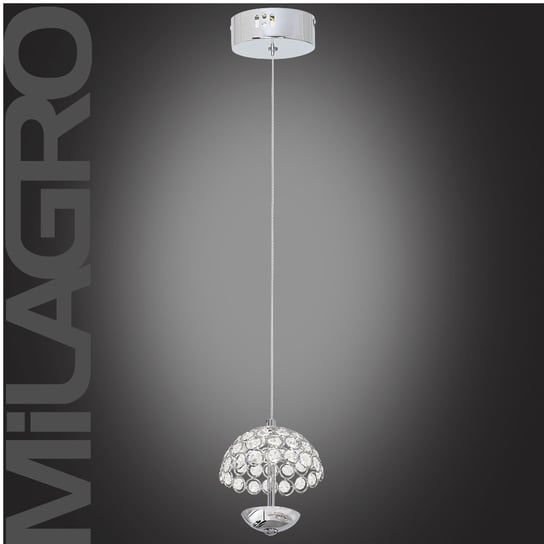 Zwis sufitowy MILAGRO, Venus, biało-srebrny, LED, 1x5W Milagro
