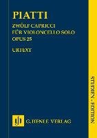 Zwölf Capricci op. 25 für Violoncello solo Piatti Alfredo
