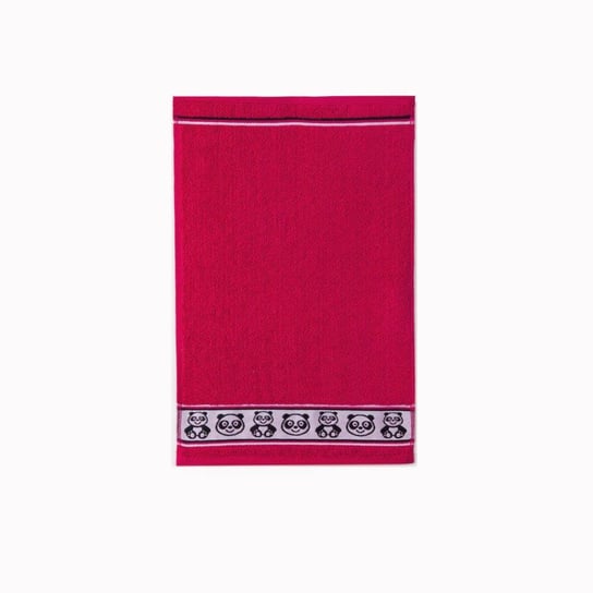 Zwoltex, Ręcznik dla dzieci, Czerwony, Panda, 30x50 cm Zwoltex