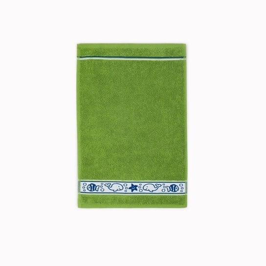 Zwoltex, Ręcznik dla dzieci, Zielony, Rybki, 30x50 cm Zwoltex