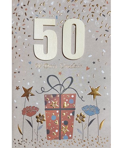 Życzenia na 50-te urodziny M 594 Maja