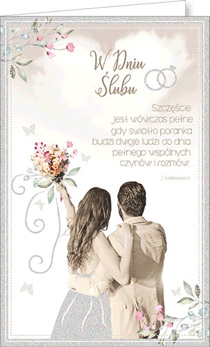 Życzenia ślubne SAB 22 AB Card
