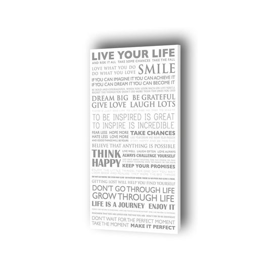 Żyj Własnym Życiem - obraz na płótnie 30x55 cm Inna marka