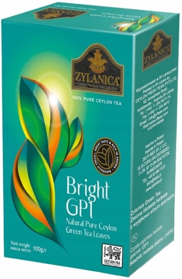 ZYLANICA BRIGHT GP1 GREEN TEA Cejlońska Herbata Zielona 100g Inna marka