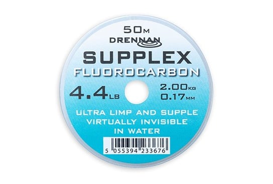 Żyłka Drennan Supplex FLUOROCARBON 0.17MM 50M 1.99KG 4.4LB LCSPXF044       |LCSPXF044 DRENNAN