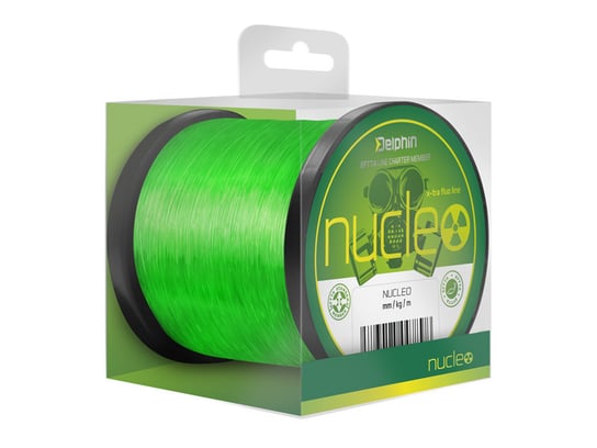 Żyłka Karpiowa Nucleo / Fluo Zielony 0,35Mm 10,4Kg 600M - Op.2 Sztuk Delphin