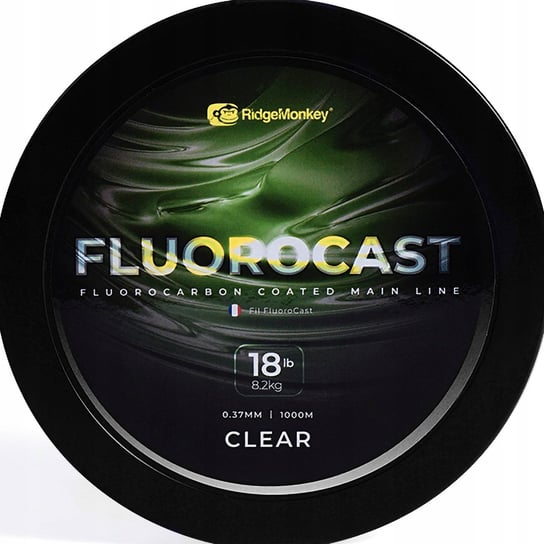 ŻYŁKA KARPIOWA RIDGEMONKEY FLUOROCAST FLUORO COATED 0.37 MM 18 LB 1000 M Inna marka