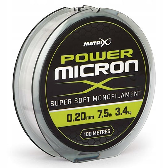 Żyłka Przyponowa Monofilament Matrix Power Micron Super Soft 0,20 Mm 100 M Matrix