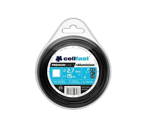 Żyłka tnąca CELLFAST Premium, 2,7x15 m Cellfast