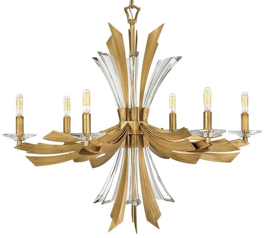 Żyrandol dekoracyjny wiszący QN-VIDA6 kryształy złoty Inna marka