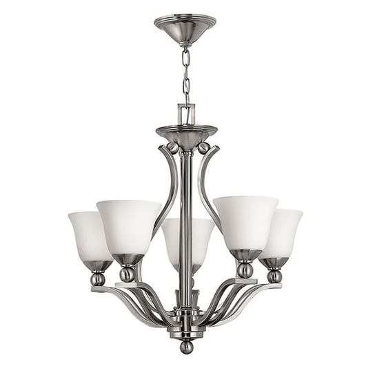 Żyrandol HINKLEY LIGHTING Bolla, srebrno-biały, 5x60W, 71x61 cm Hinkley Lighting