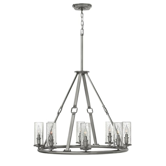 Żyrandol HINKLEY LIGHTING Dakota, 8x60 W, E14, nikiel, Hinkley Lighting