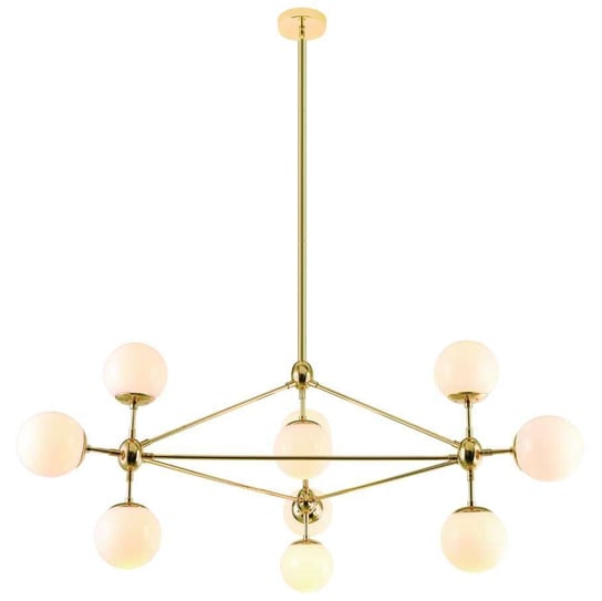 Żyrandol LAMPA wisząca Bao Gold Orlicki Design industrialna OPRAWA szklane kule ZWIS molekuły balls złote białe Orlicki Design