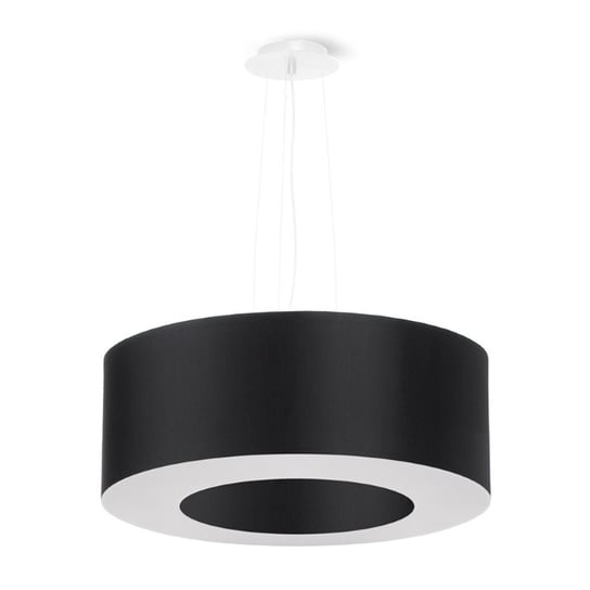 Żyrandol SATURNO 50 czarny minimalistyczny okrągły regulacja zawiesia SL.0748 Sollux Lighting Sollux Lighting