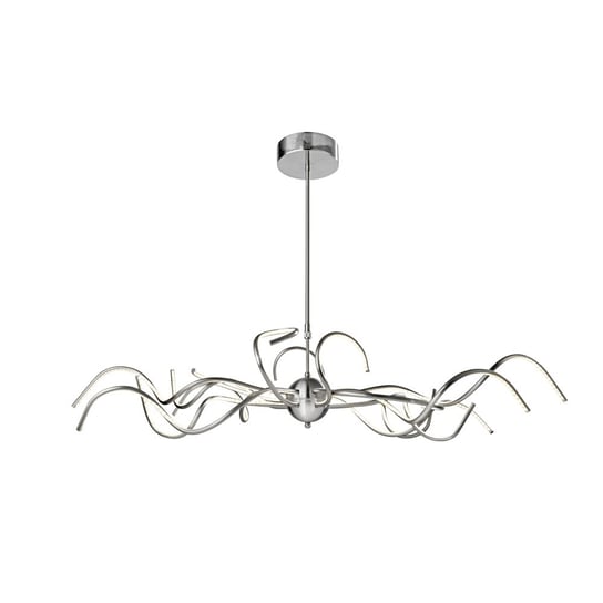 Żyrandol SOMPEX Octopus, srebrny, 72W, 130x80 cm Sompex