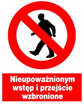 Zzo-1 Nieupoważnionym Wstęp I Przejście Wzbronione Mój Dom Bis