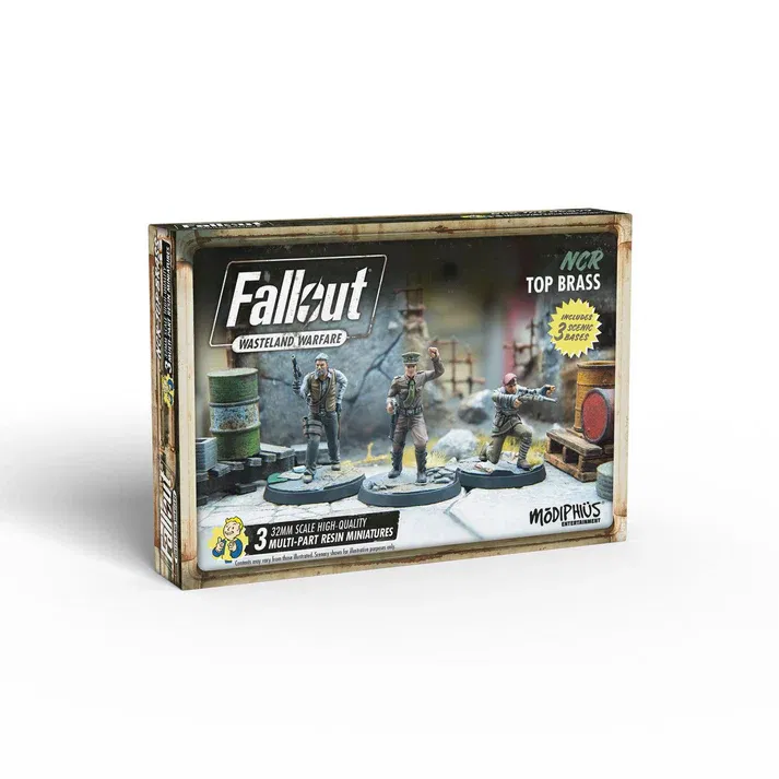 NCR Top Brass, Fallout Wasteland Warfare, Modiphius