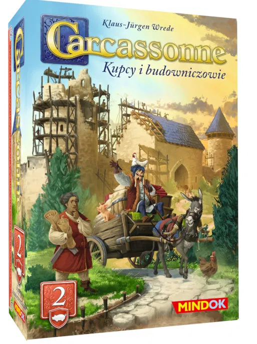 Carcassonne Pl 3 Ed. 2. Kupcy I Budowniczowie, gra planszowa