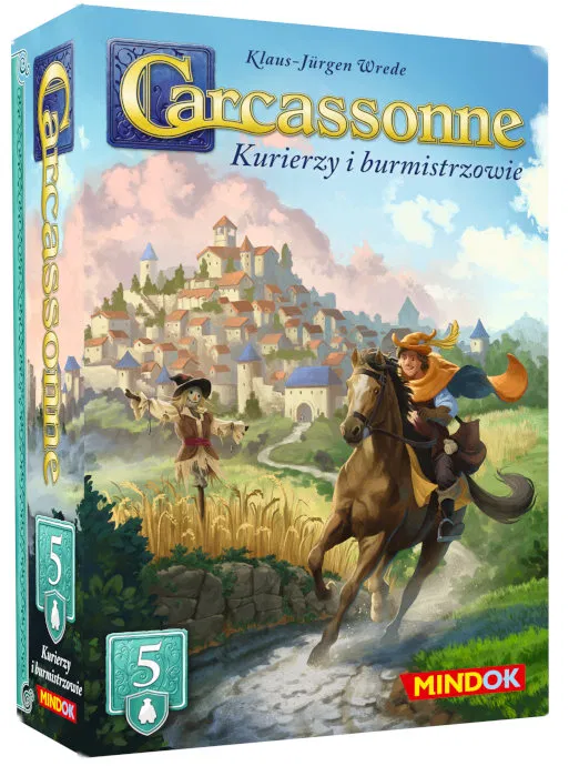 Carcassonne Pl 3 Ed. 5. Kurierzy I Burmistrzowie, gra planszowa