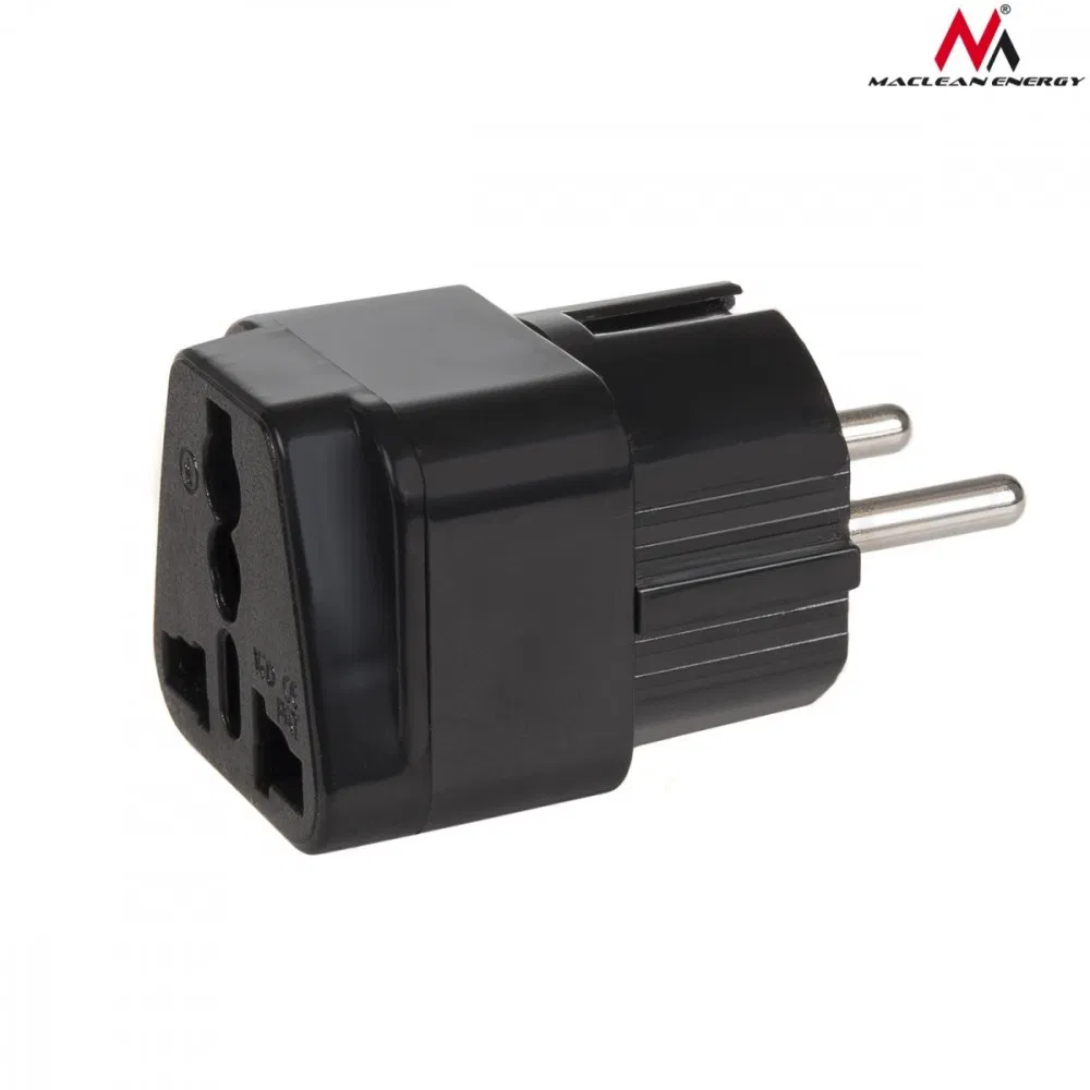 Adapter gniazdo UK/USA - wtyk EU MACLEAN MCE155