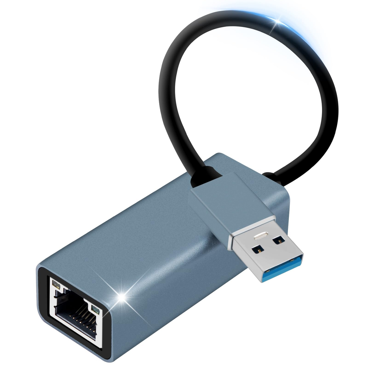 Adapter USB 3.0 Do Ethernet Gigabit RJ45 Kompaktowy Aluminium - Inna ...