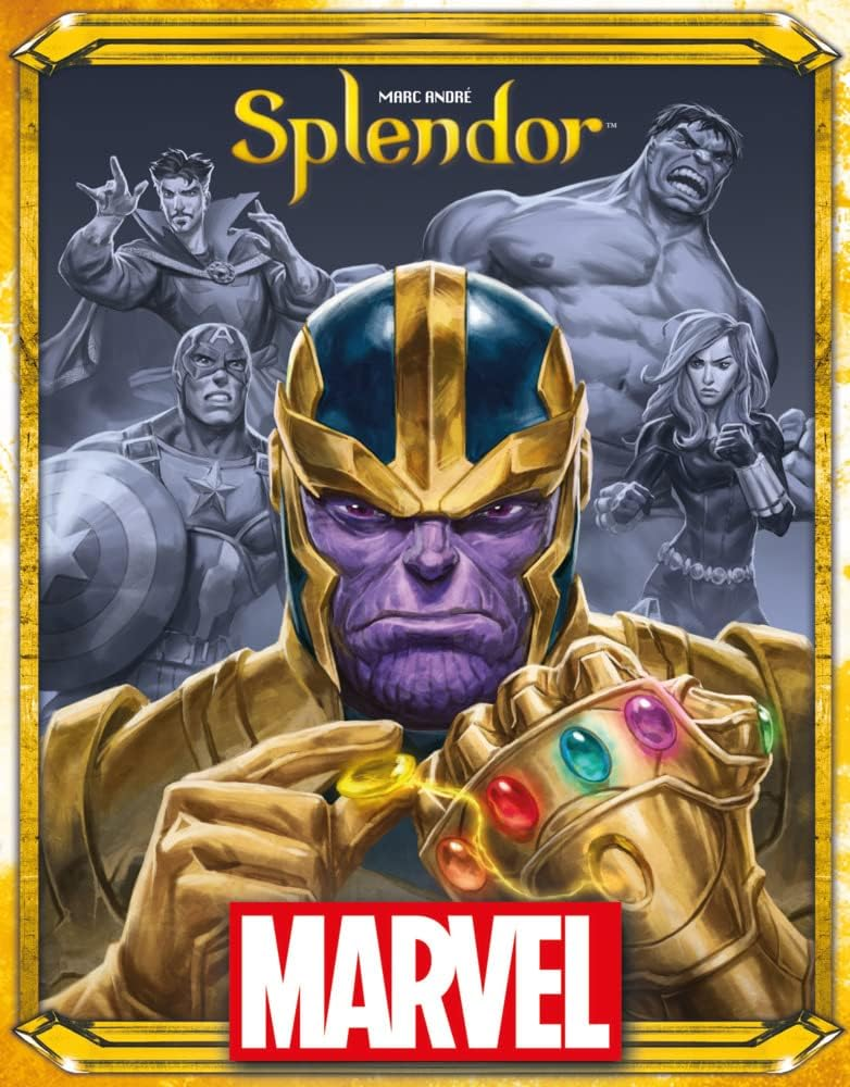 Asmodee Splendor Marvel gra karciana rodzinna dla 2-4 graczy od 10 lat