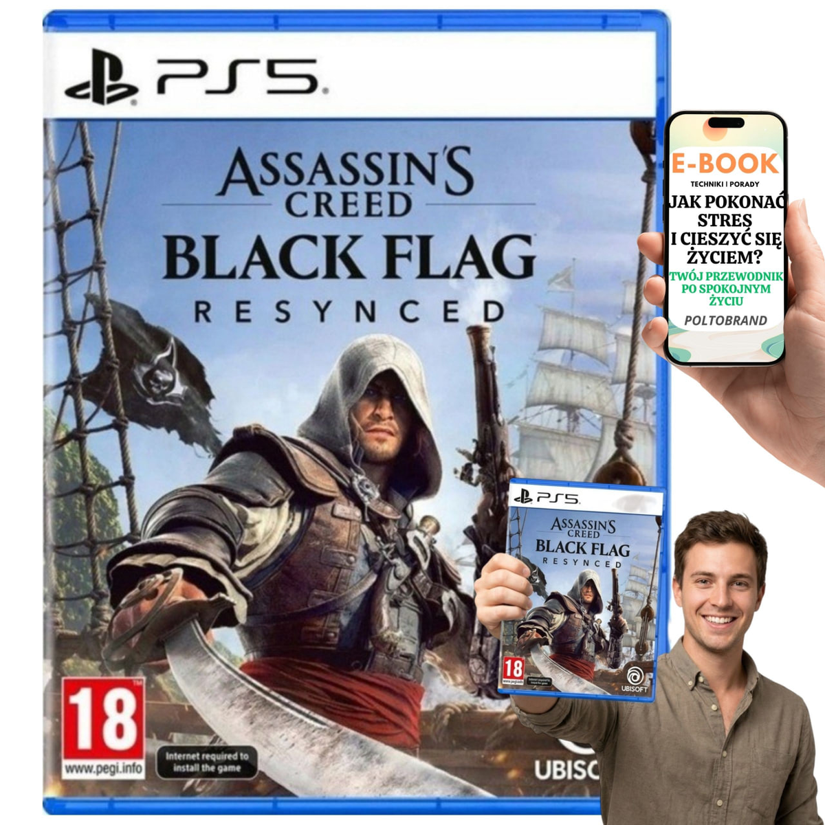 Assassin's Creed Black Flag Resynced PlayStation 5 Piracka Przygoda Prezent Na Urodziny + E-BOOK-1