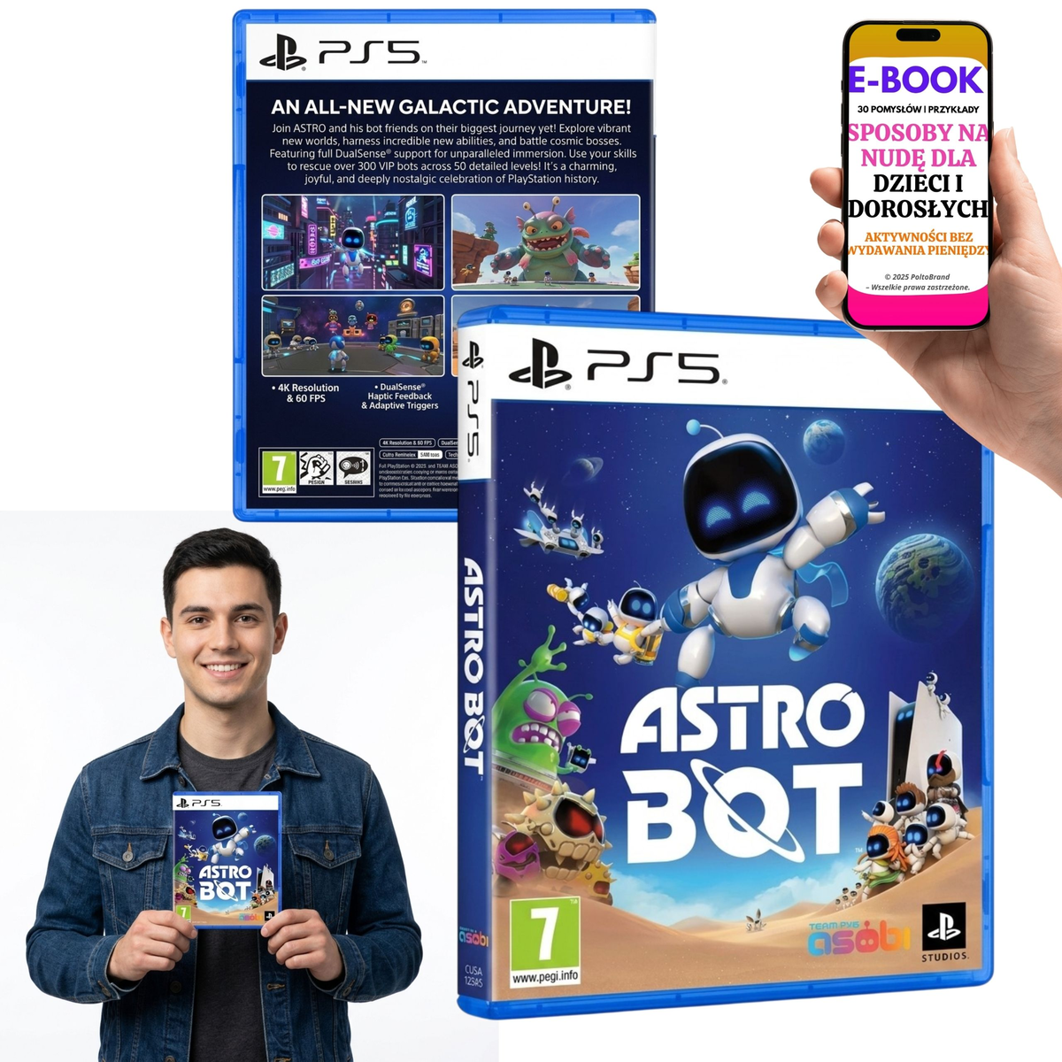 Astro Bot na PS5 Blu-ray na Prezent dla Gracza + E-BOOK-3