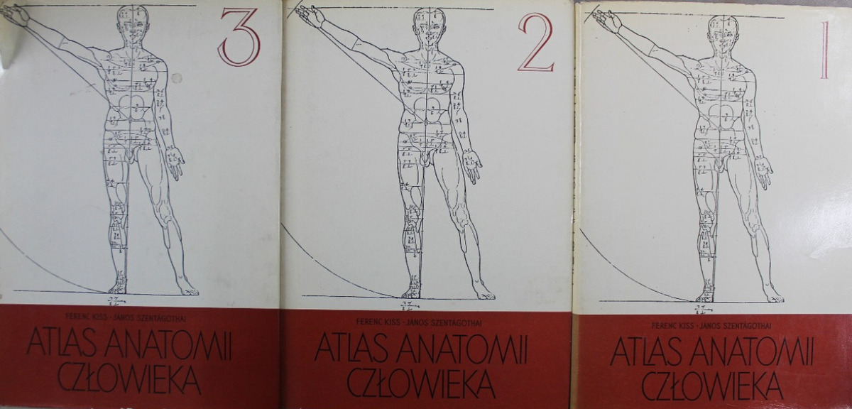 Atlas anatomii człowieka Tom 1 do 3 - Opracowanie zbiorowe | Książka w ...