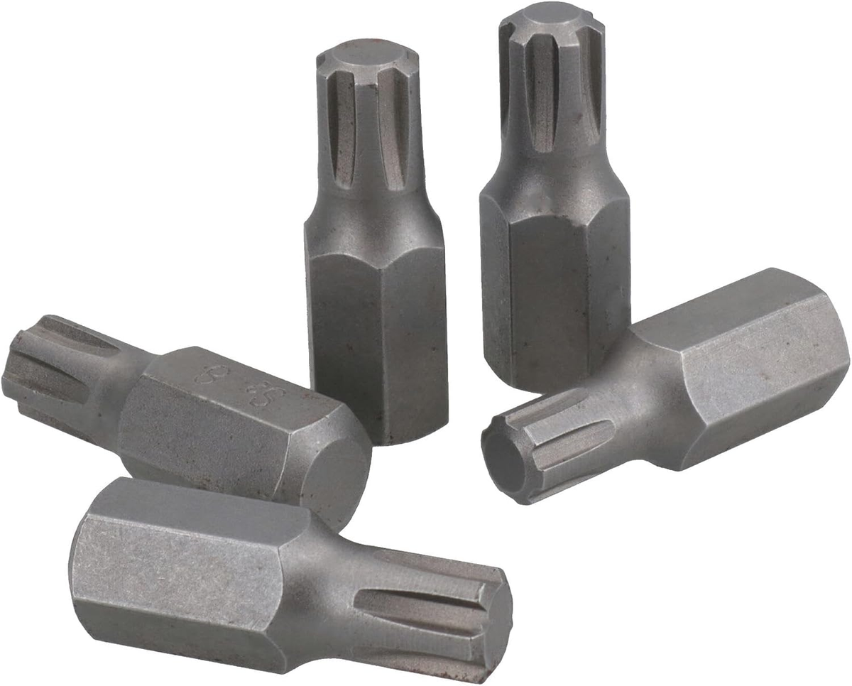 BITY 5 SZTUK STALOWE 30 MM SZEŚCIOKĄTNE