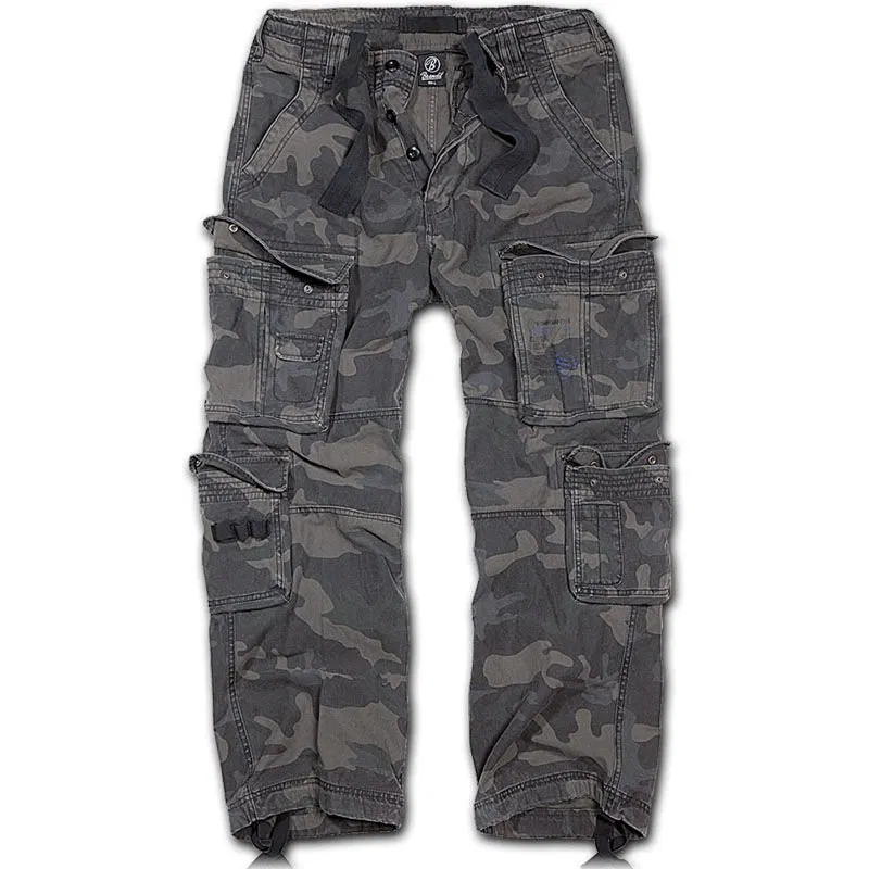 Brandit Spodnie Bojówki Pure Vintage Dark Camo - M