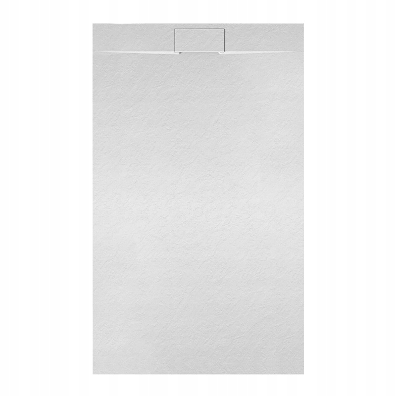 BRODZIK PRYSZNICOWY STRUKTURA KAMIENIA PROSTOKĄTNY MIKO BIAŁY 100x90 CM