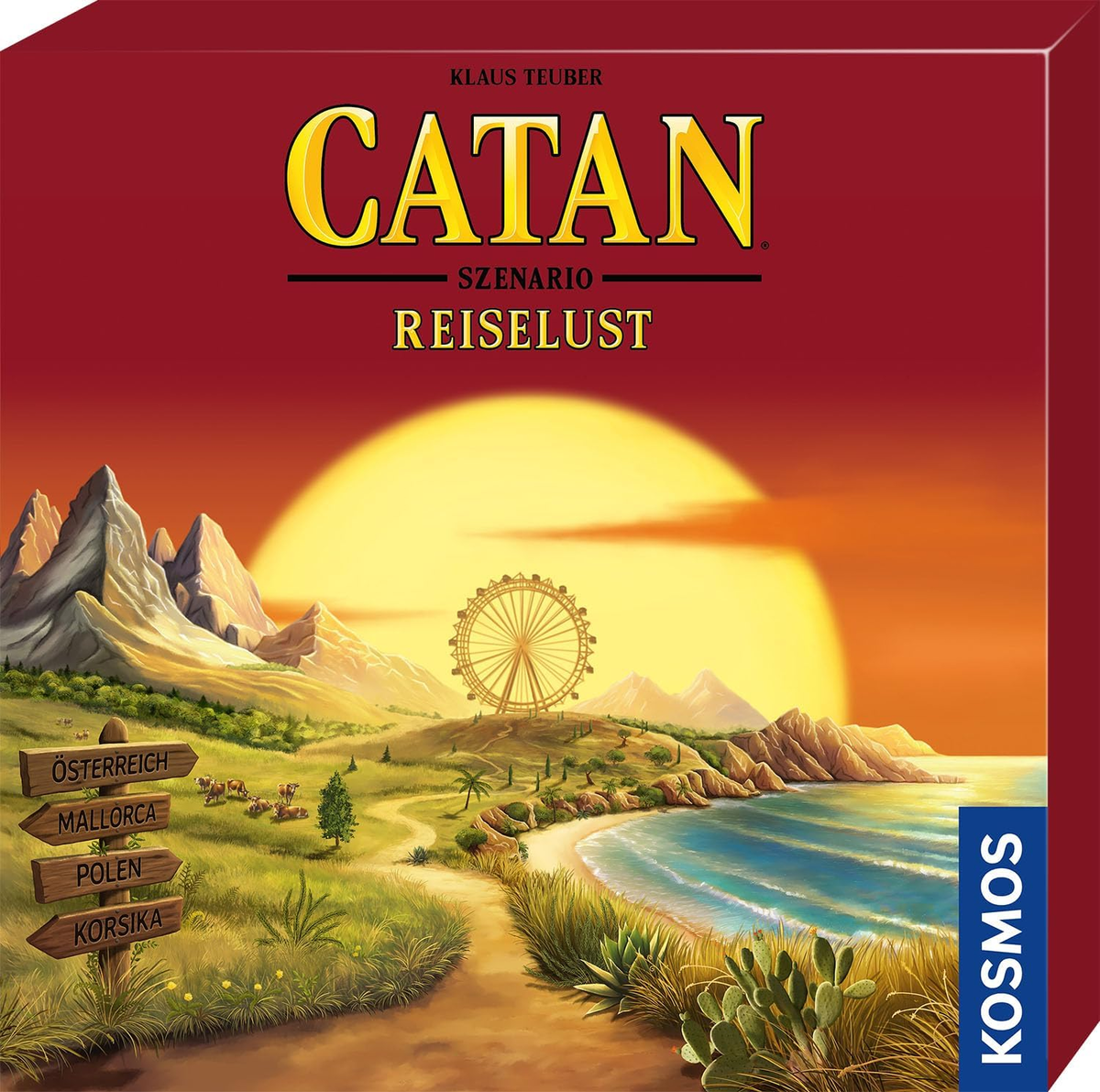 Catan Scenariusz podróży 2 dwustronne plany Austria Majorka Polska Korsyka