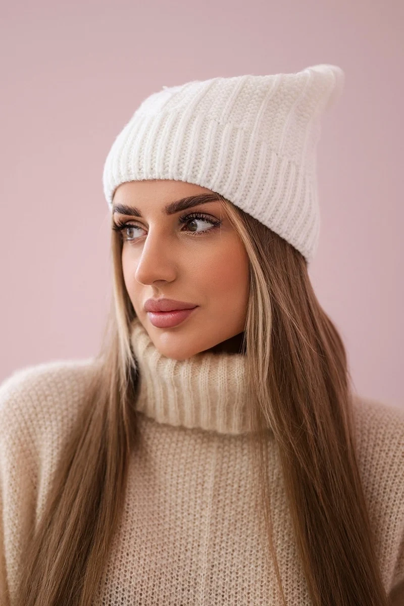 Czapka z polarem Anna K238 ecru - Inna marka | Moda Sklep EMPIK.COM