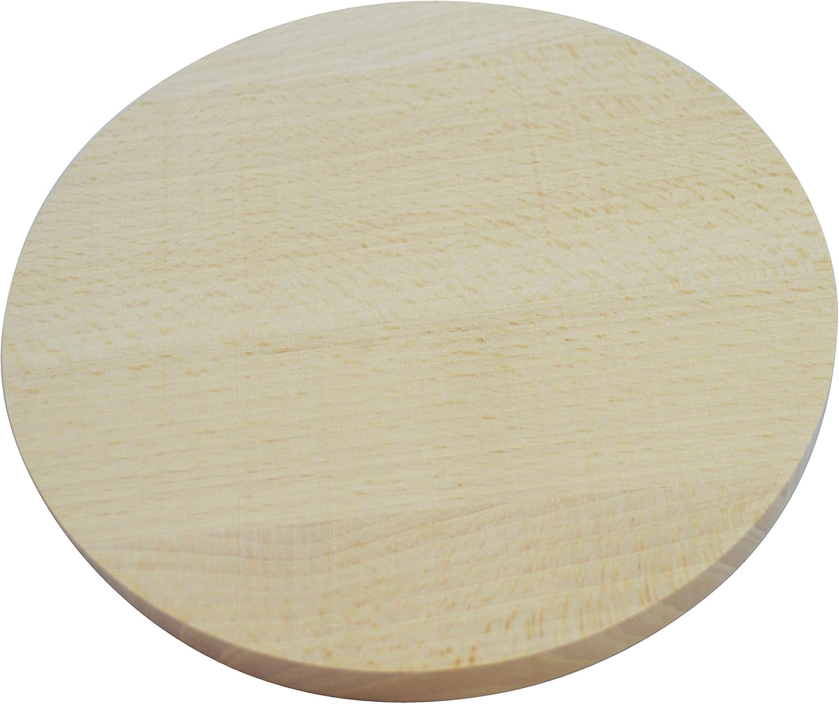 DESKA DO KROJENIA 15 CM OKRĄGŁA BUKOWE DREWNO DWUSTRONNA