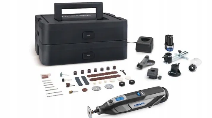 Dremel 8240 5/65 Akumulatorowe narzędzie obrotowe 12V, 5 przystawkami, 1 Platinum BOX, 65 akcesoriami do cięcia, grawerowania, szlifowania, polerowania, szlifowania, wiercenia