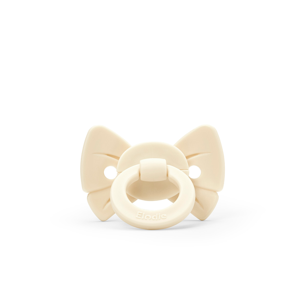Elodie Details smoczek silikonowy Binky Bow 0-6m oat white