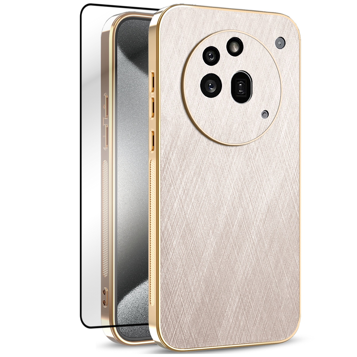 ETUI do NOTHING PHONE 3A PRO, EXOGUARD BRUSHED GLAMOUR + SZKŁO ...
