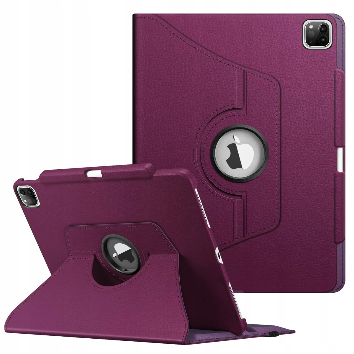 ETUI OBROTOWE DO IPAD PRO 12,9 CALA FIOLETOWE 360 STOPNI UCHWYT NA ...